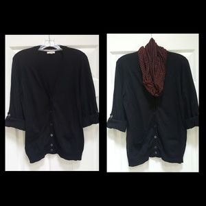 Sonoma button down sweater, rollable sleeves